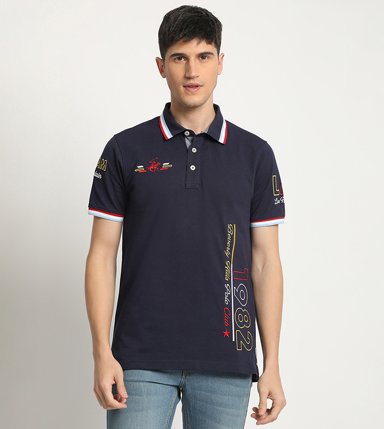 Logo Embroidered Polo T-Shirt