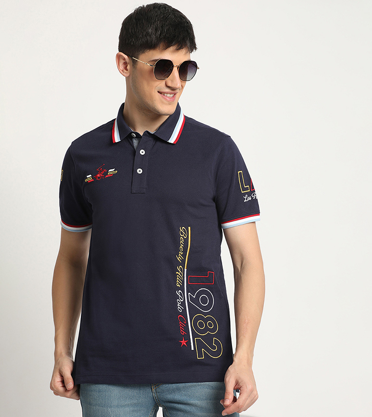 Logo Embroidered Polo T-Shirt