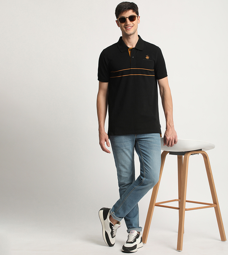 Minimalistic Stripes Polo T-Shirt