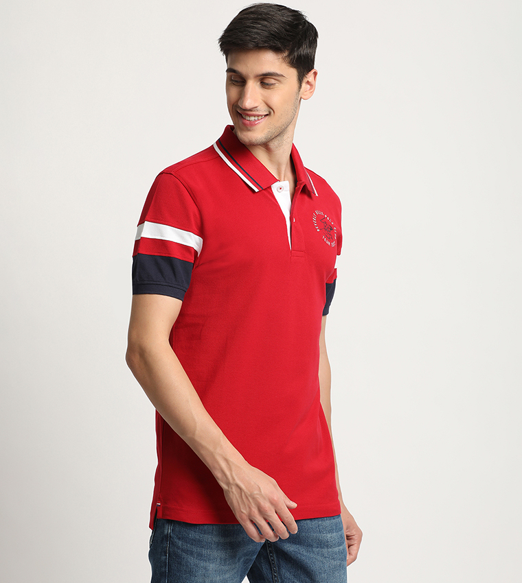 Logo Detail Short Sleeves Polo T-Shirt