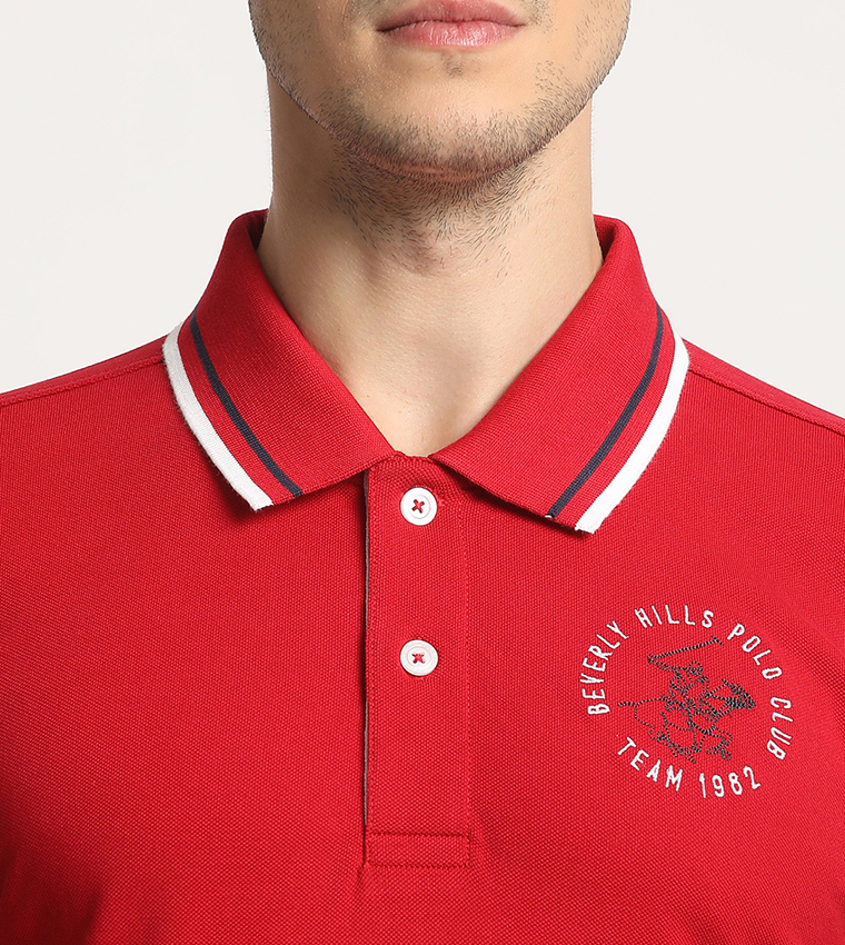 Logo Detail Short Sleeves Polo T-Shirt