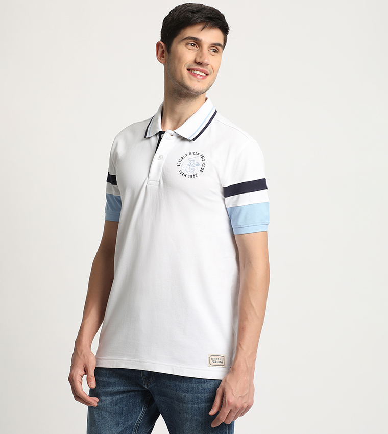Logo Detail Short Sleeves Polo T-Shirt