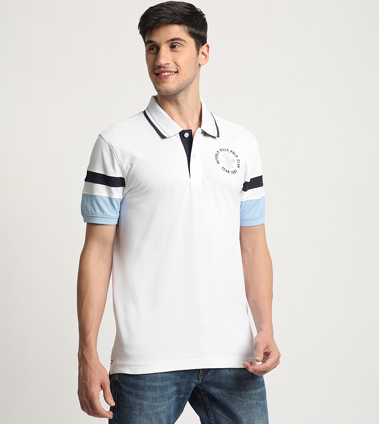 Logo Detail Short Sleeves Polo T-Shirt