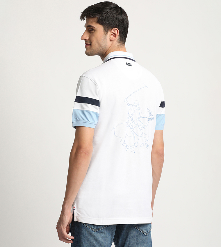 Logo Detail Short Sleeves Polo T-Shirt