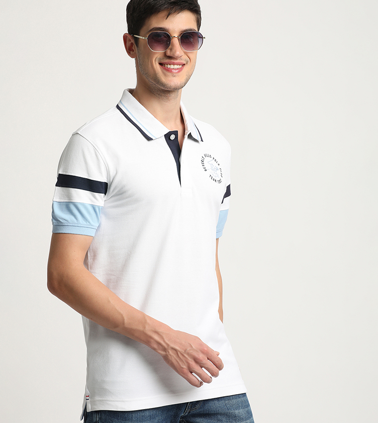 Logo Detail Short Sleeves Polo T-Shirt