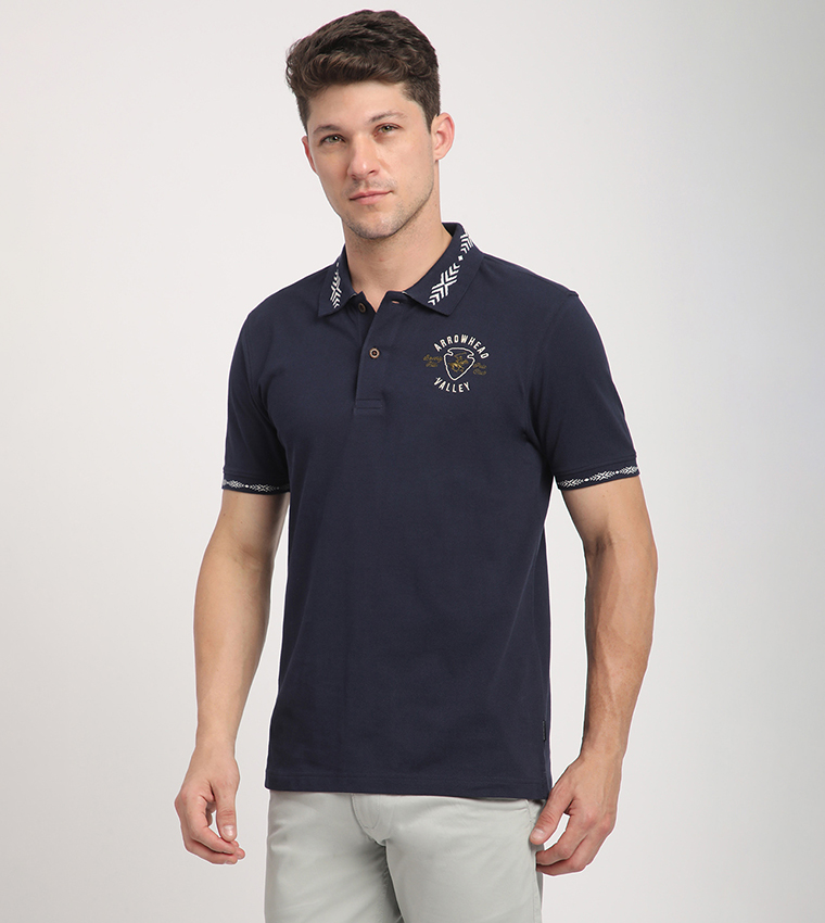 Logo Embroidered Short Sleeves Polo T-Shirt