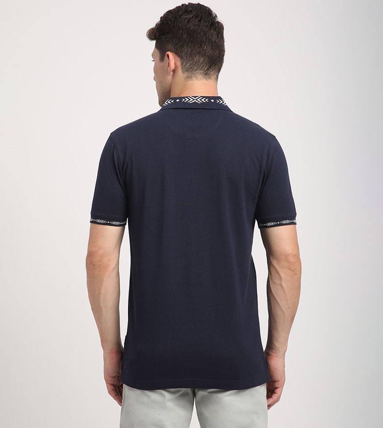 Logo Embroidered Short Sleeves Polo T-Shirt