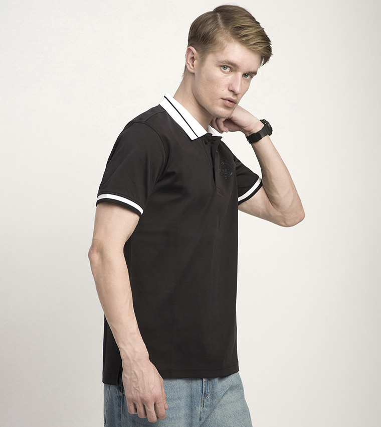 Logo Embroidered Short Sleeves Polo T-Shirt