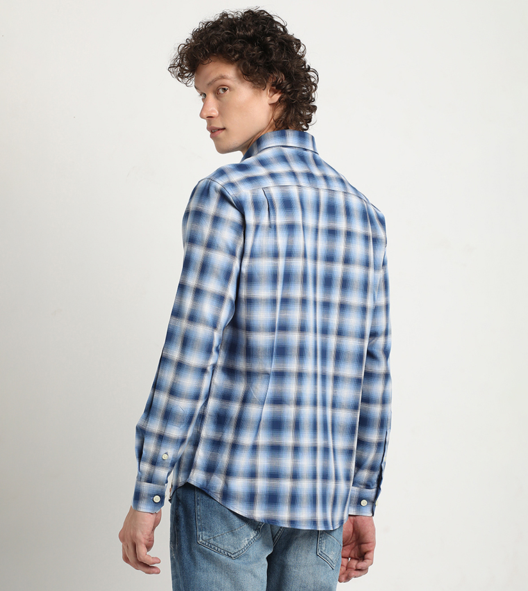 Plaid Long Sleeves Shirt