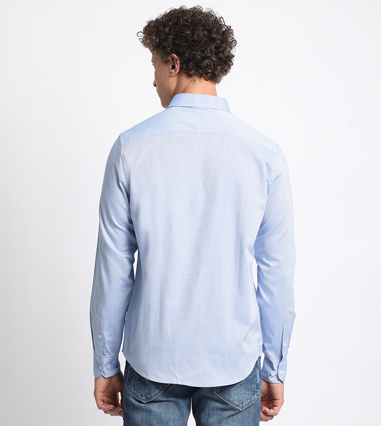 Logo Embroidered Long Sleeves Shirt