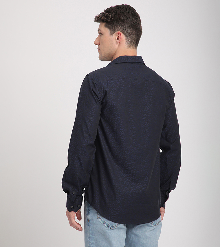 Logo Embroidered Long Sleeves Shirt