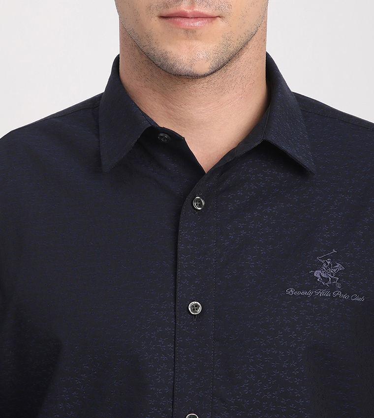 Logo Embroidered Long Sleeves Shirt