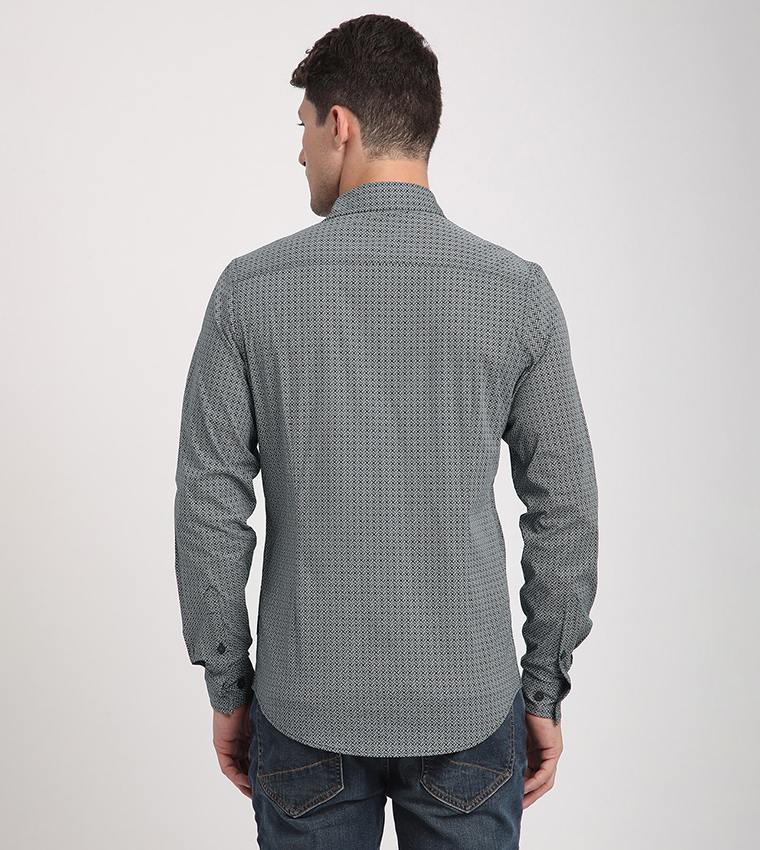 Logo Embroidered Long Sleeves Shirt