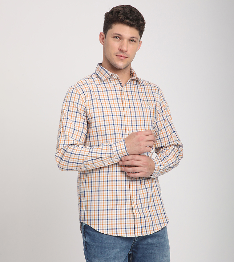 Plaid Long Sleeves Shirt