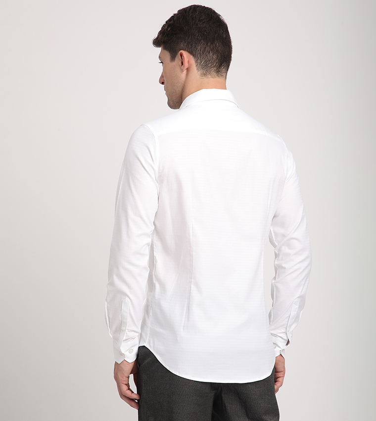 Logo Embroidered Long Sleeves Shirt