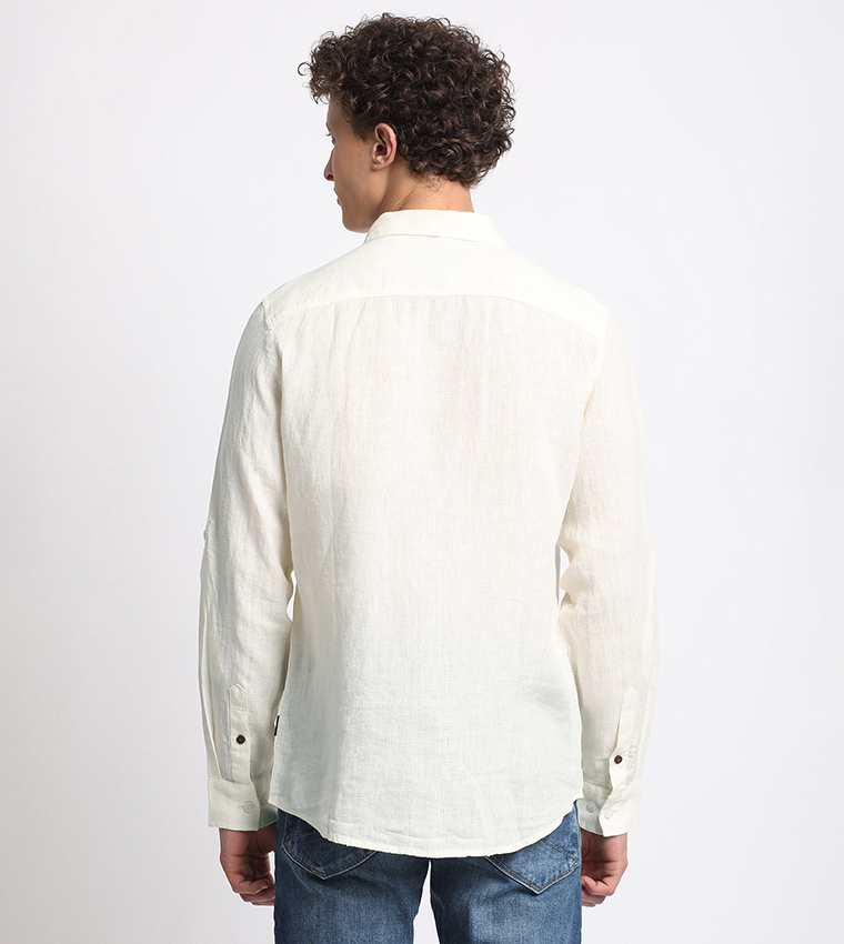 Logo Embroidered Long Sleeves Shirt
