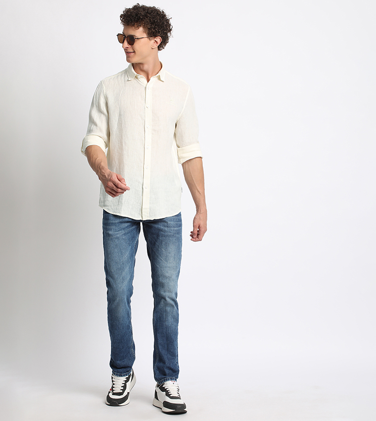 Logo Embroidered Long Sleeves Shirt