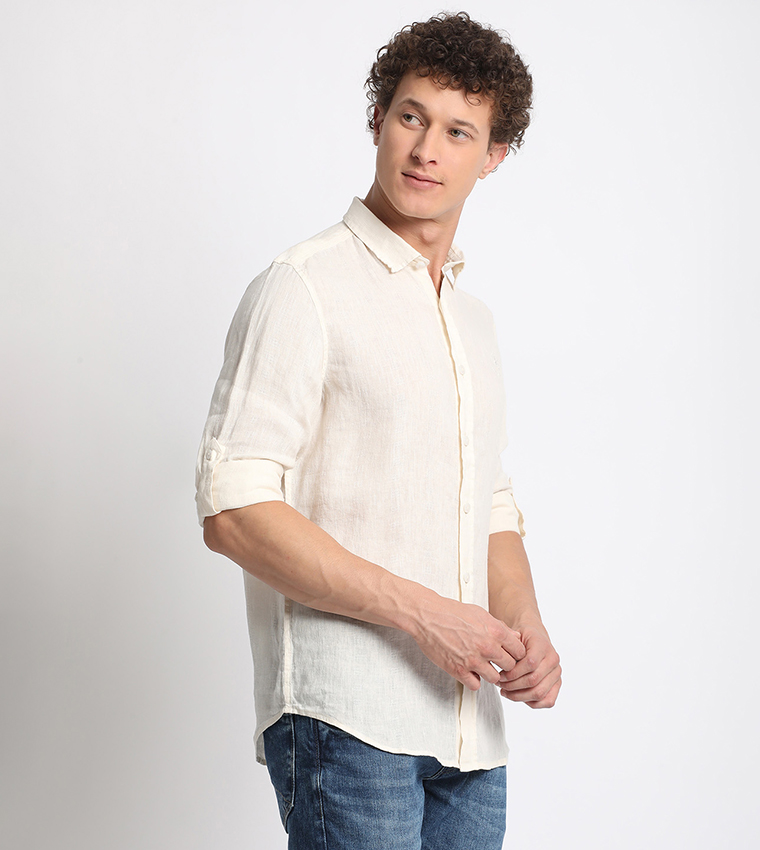 Logo Embroidered Long Sleeves Shirt