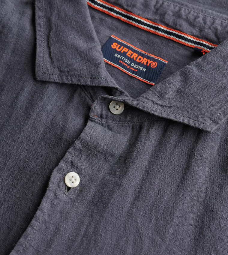 Solid Long Sleeves Linen Shirt