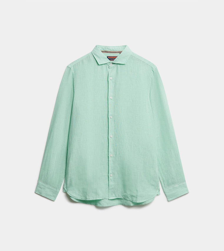 Solid Long Sleeves Linen Shirt