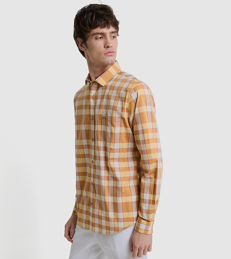 Plaid Long Sleeves Shirt