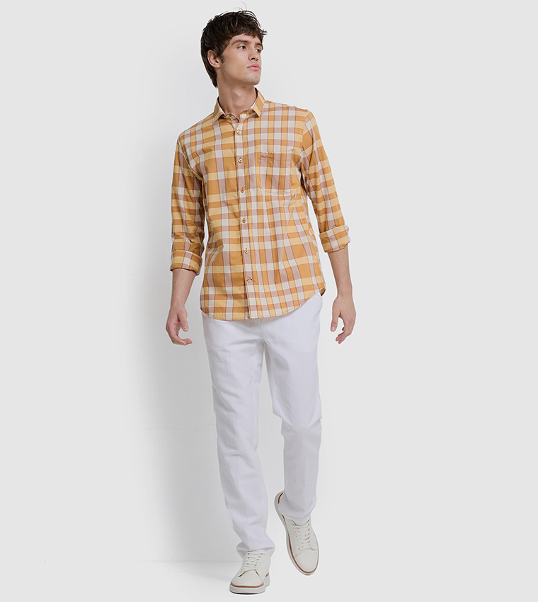 Plaid Long Sleeves Shirt