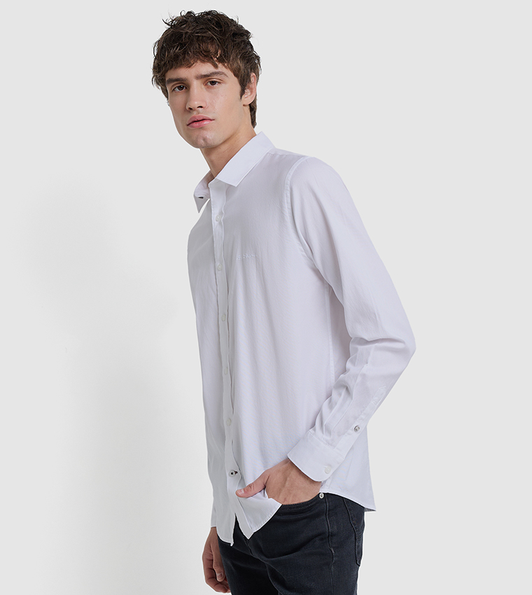 Logo Detail Long Sleeves Shirt