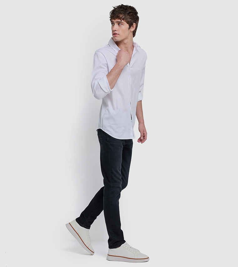 Logo Detail Long Sleeves Shirt