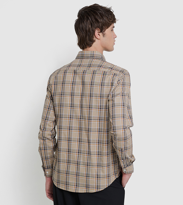 Plaid Long Sleeves Shirt