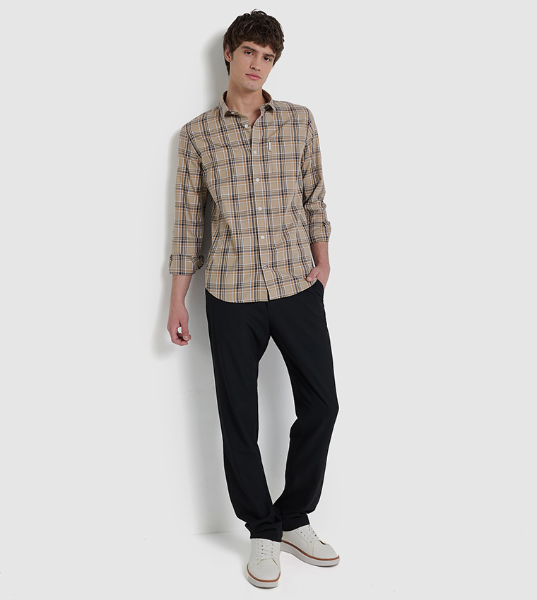 Plaid Long Sleeves Shirt