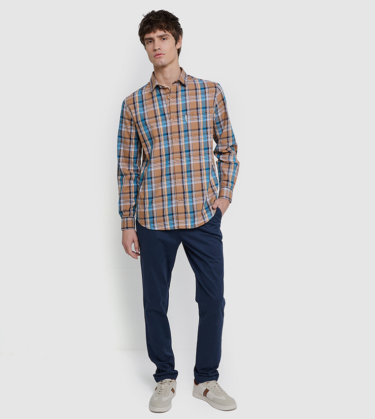 Plaid Long Sleeves Shirt