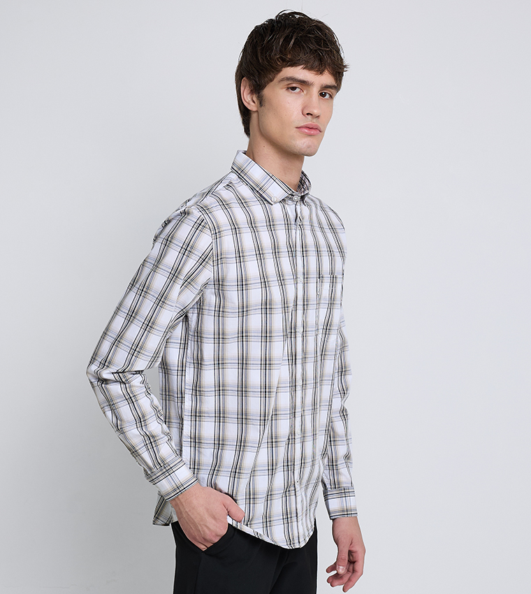 Plaid Long Sleeves Shirt