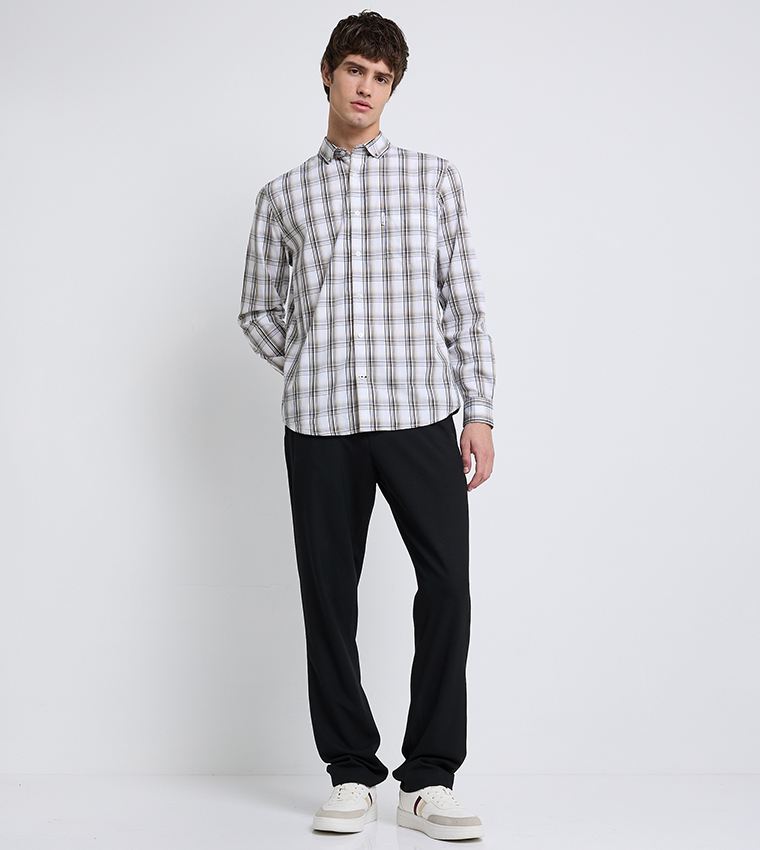 Plaid Long Sleeves Shirt