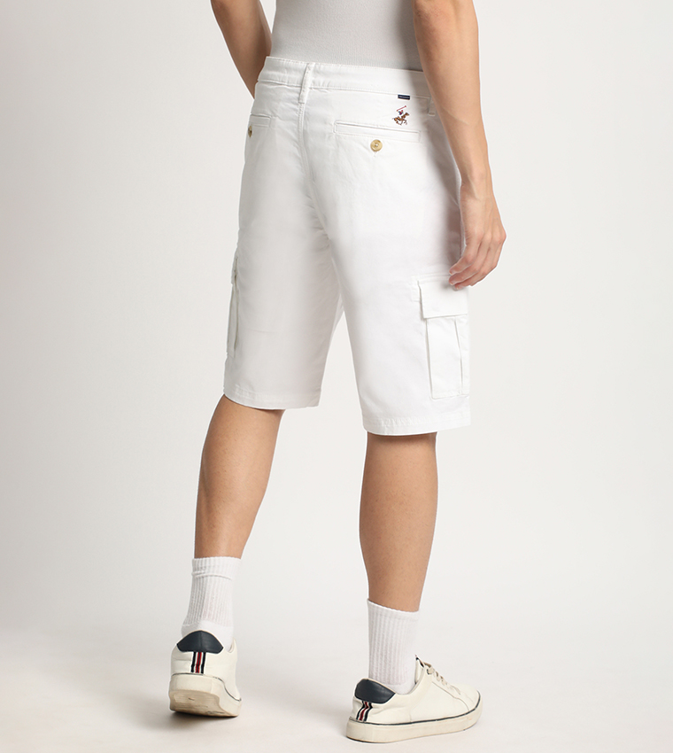 Buy Beverly Hills Polo Club Chill Vibe Cargo Shorts In White 6thStreet Bahrain