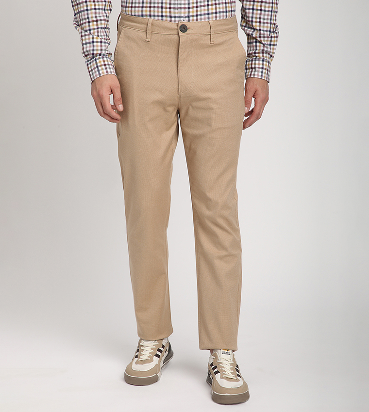 Logo Embroidered Slim Fit Pants