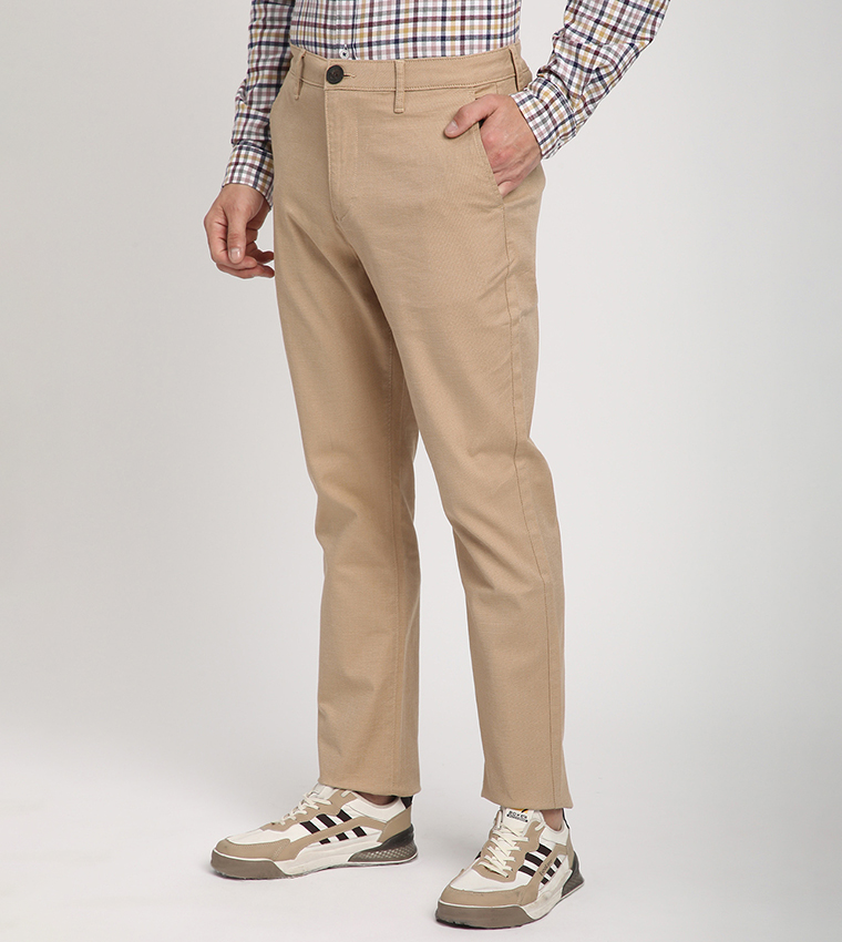 Logo Embroidered Slim Fit Pants