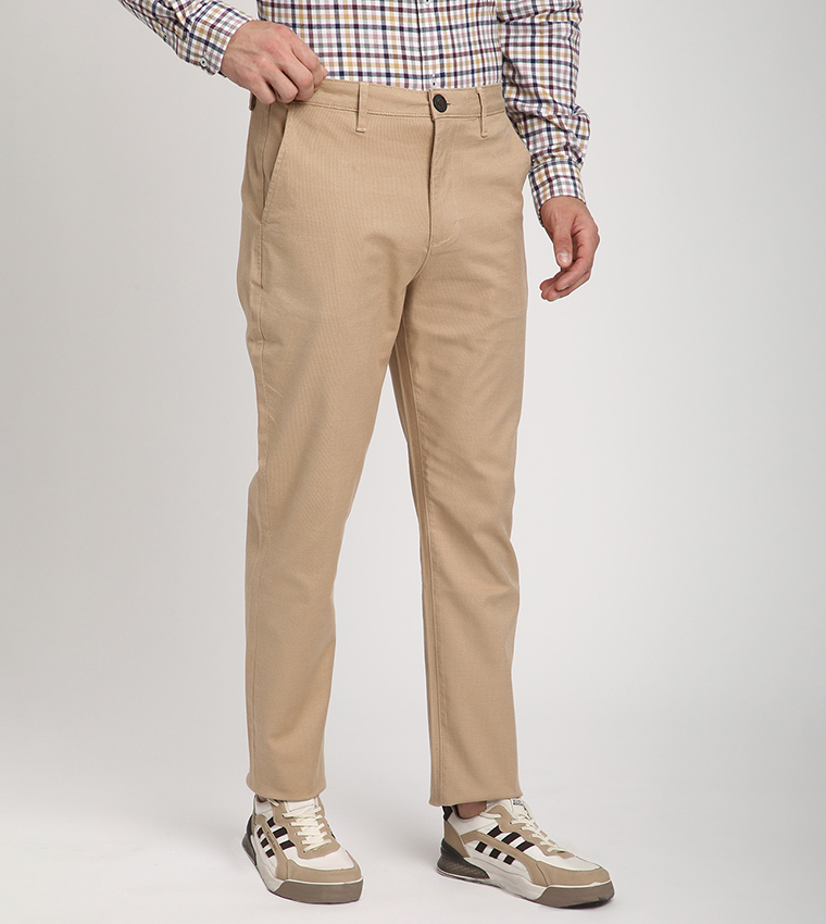 Logo Embroidered Slim Fit Pants