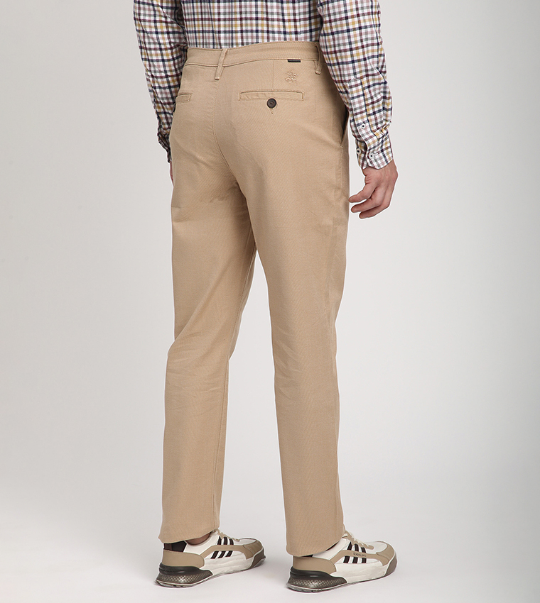 Logo Embroidered Slim Fit Pants