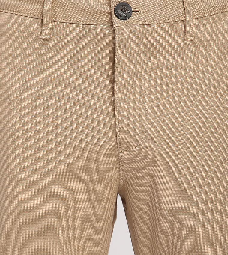 Logo Embroidered Slim Fit Pants