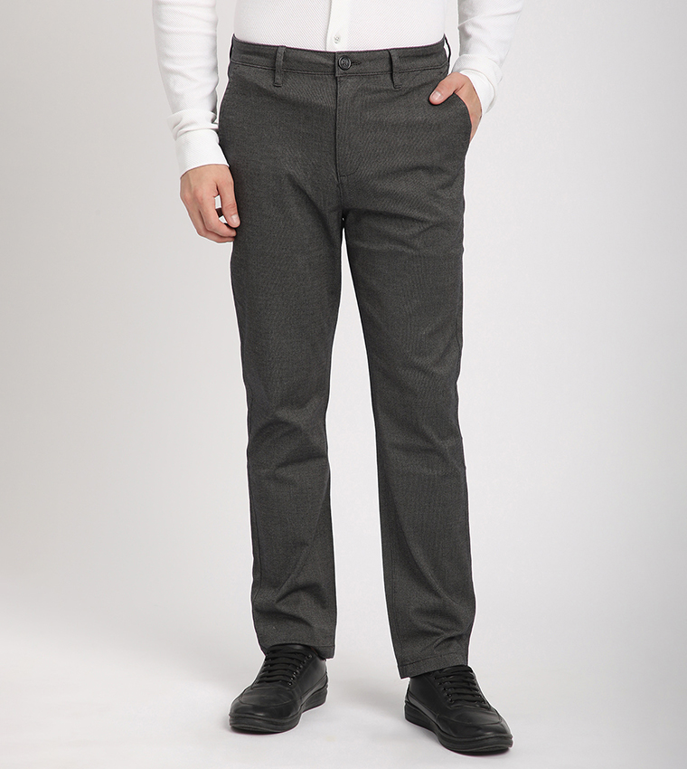 Logo Embroidered Slim Fit Pants