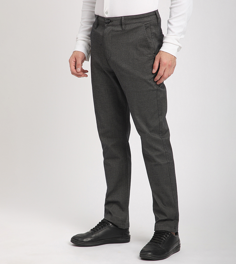 Logo Embroidered Slim Fit Pants