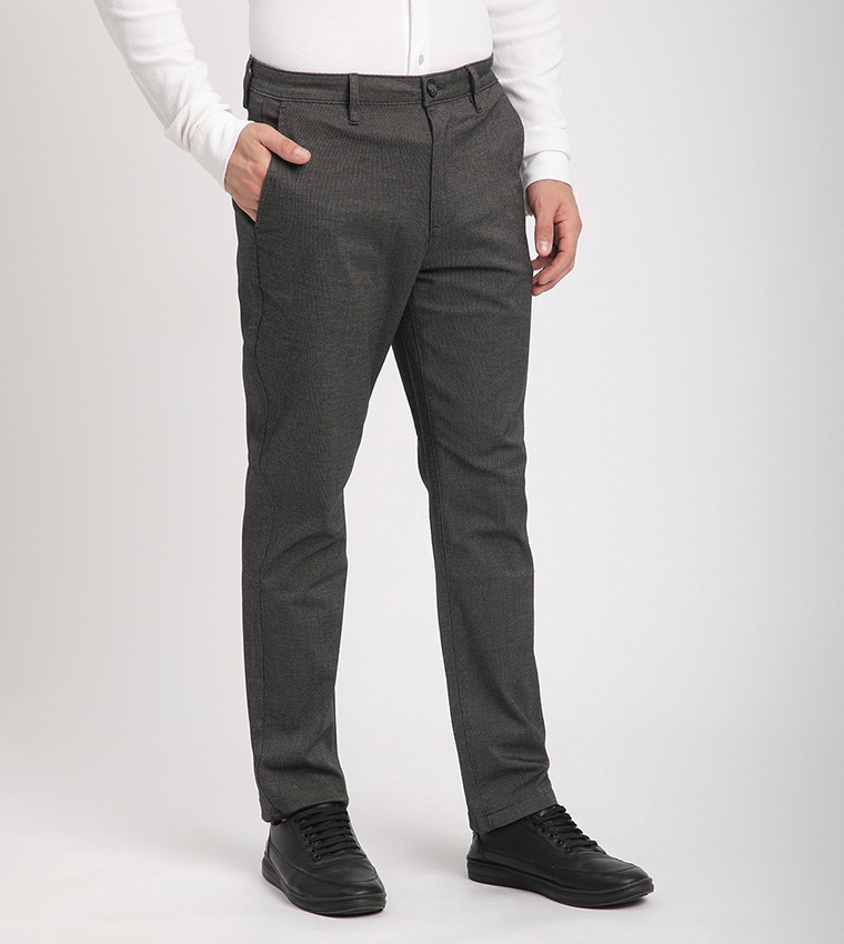Logo Embroidered Slim Fit Pants