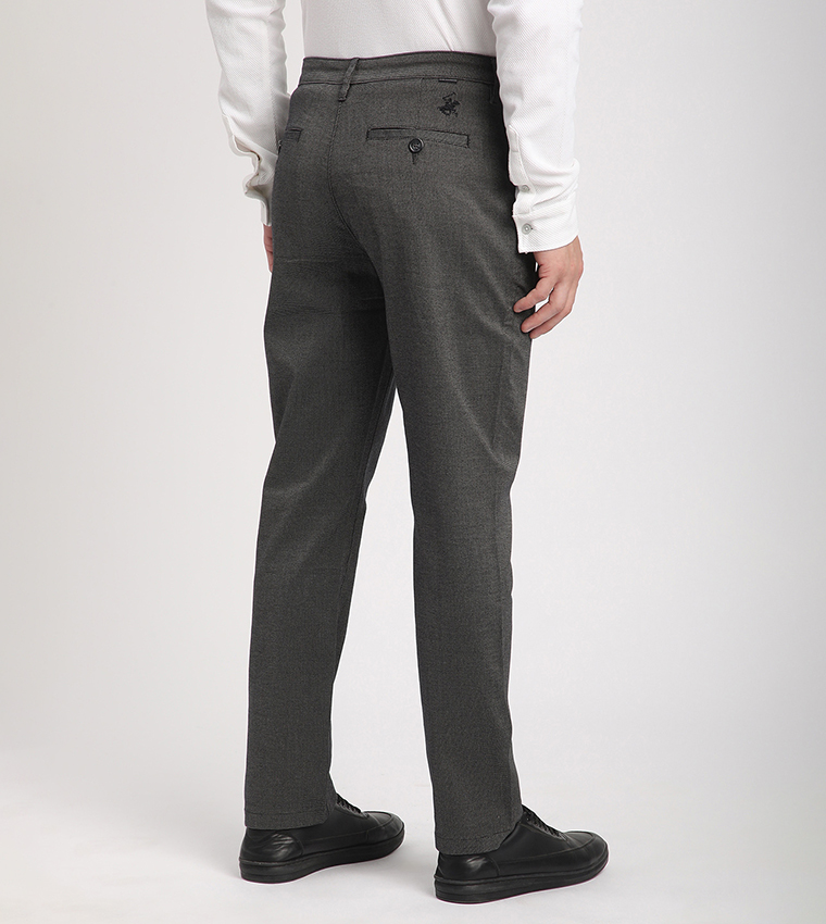 Logo Embroidered Slim Fit Pants