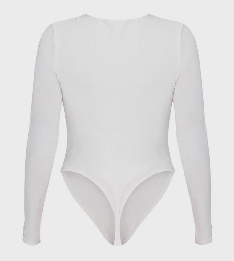 Shape Long Sleeves Slinky Bodysuit Top