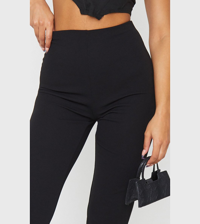 Prettylittlething Belted Skinny Pants Buy PrettyLittleThing Solid