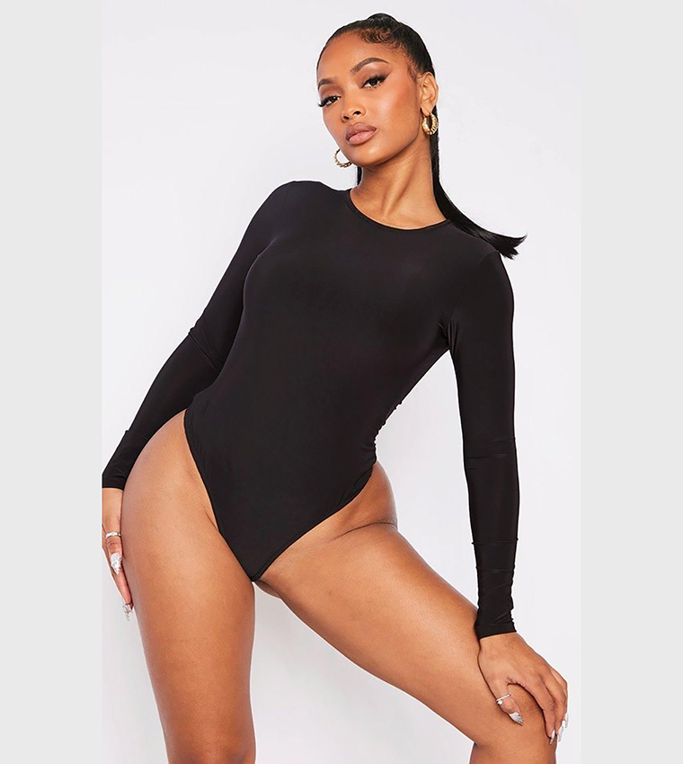 Shape Slinky Long Sleeves Bodysuit Top