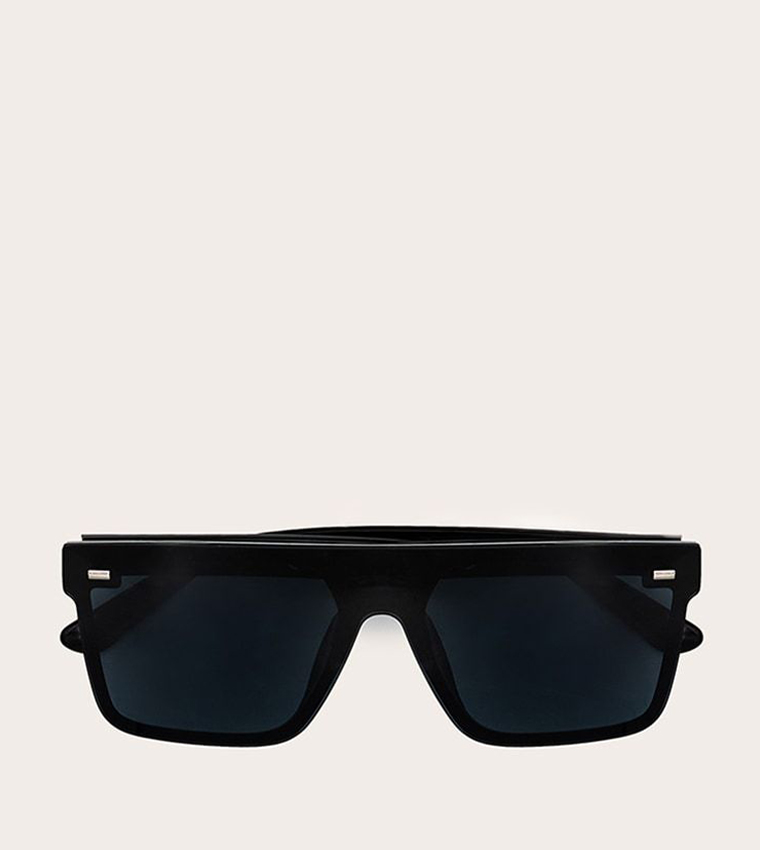 Resin Frame Fade Lens Sunglasses