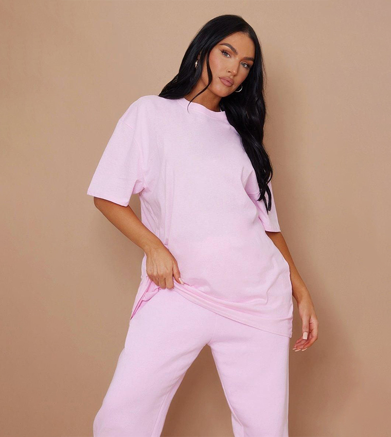 Solid Short Sleeves Oversized T-Shirt