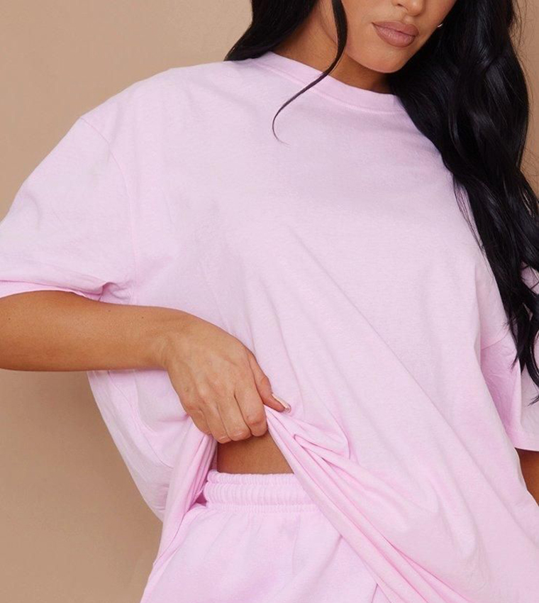 Solid Short Sleeves Oversized T-Shirt
