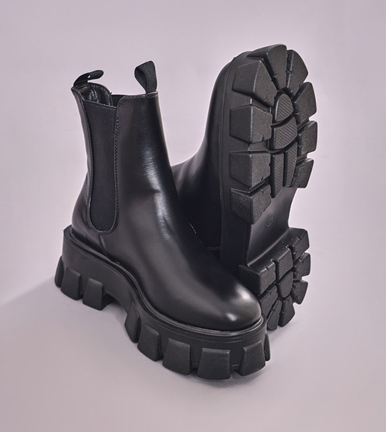 Buy PrettyLittleThing Chunky Extreme Cleated Chelsea Ankle Boots
